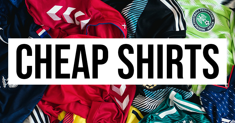 We find you the best deals on discount football shirts