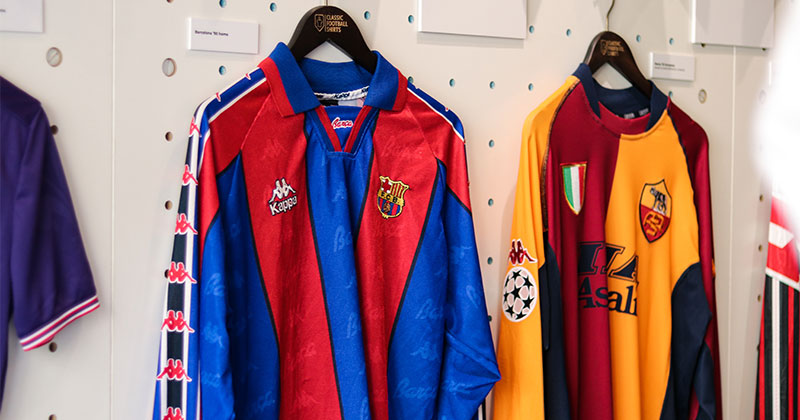 A beautiful Barcelona and Roma shirt