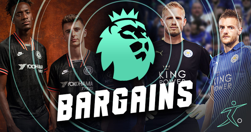 a selection of premier league shirts