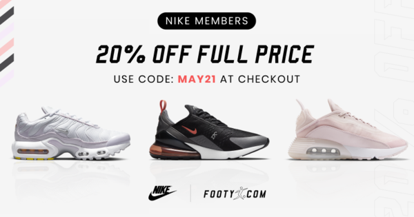 selection of discounted nike trainers