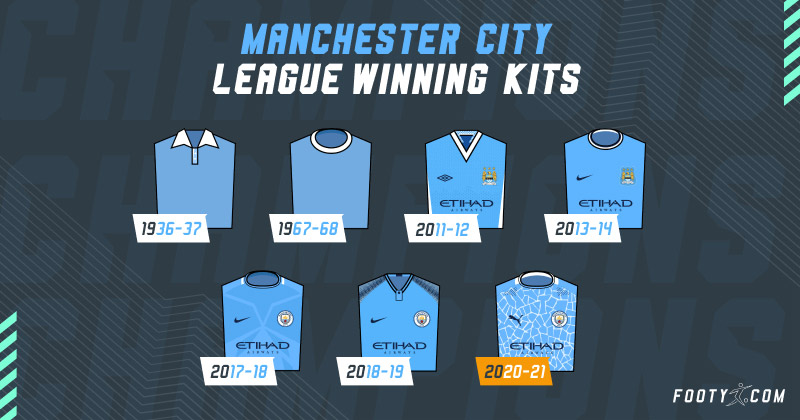 man city title winning shirts