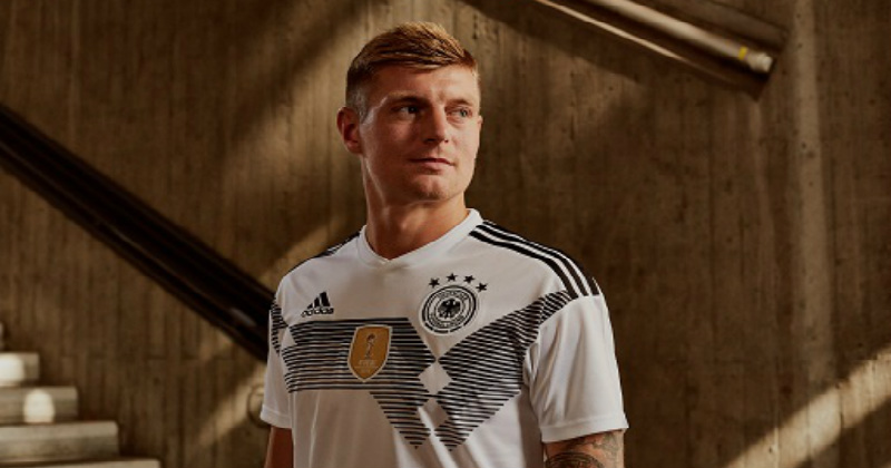 Toni Kroos Wearing the New German Kit