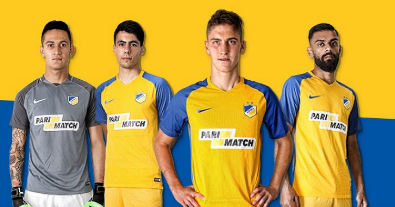 Apoel Nicosia Players in Kit
