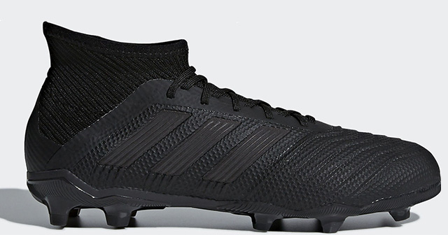 black adidas footy boots
