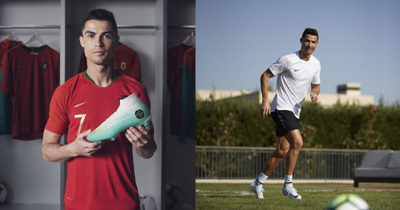 The CR7 &lsquo;Born Leader&rsquo; (left) and &lsquo;Cut To Brilliance&rsquo; (right) Mercurials