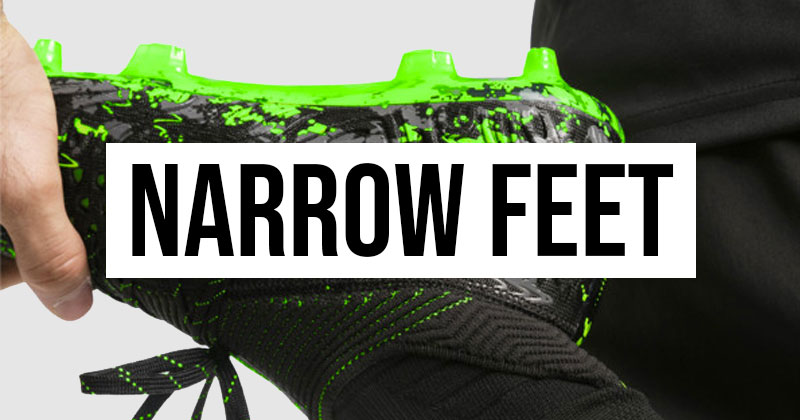 narrow feet football boots