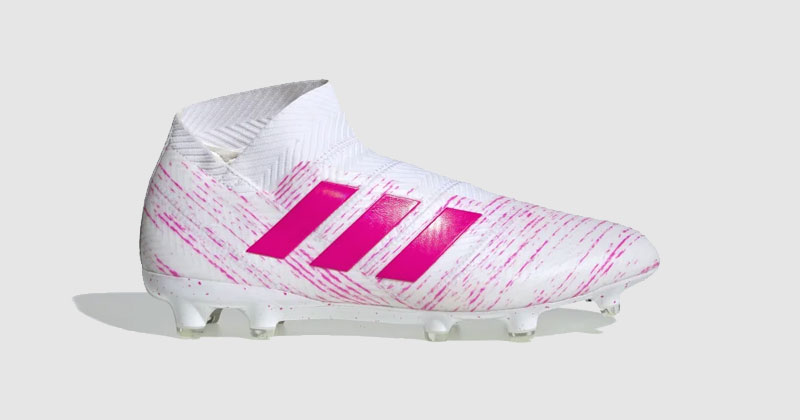 white laceless adidas boots