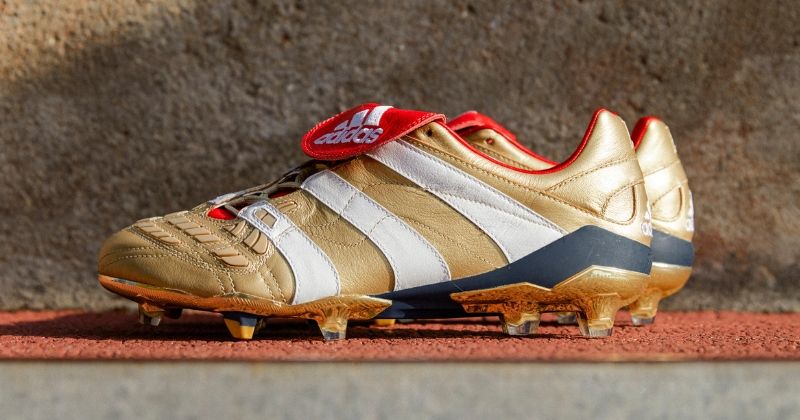 gold adidas predator accelerator football boots
