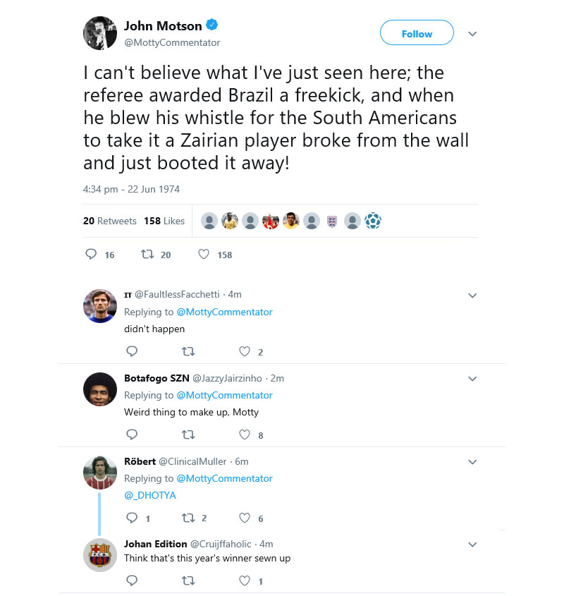 john motson twitter