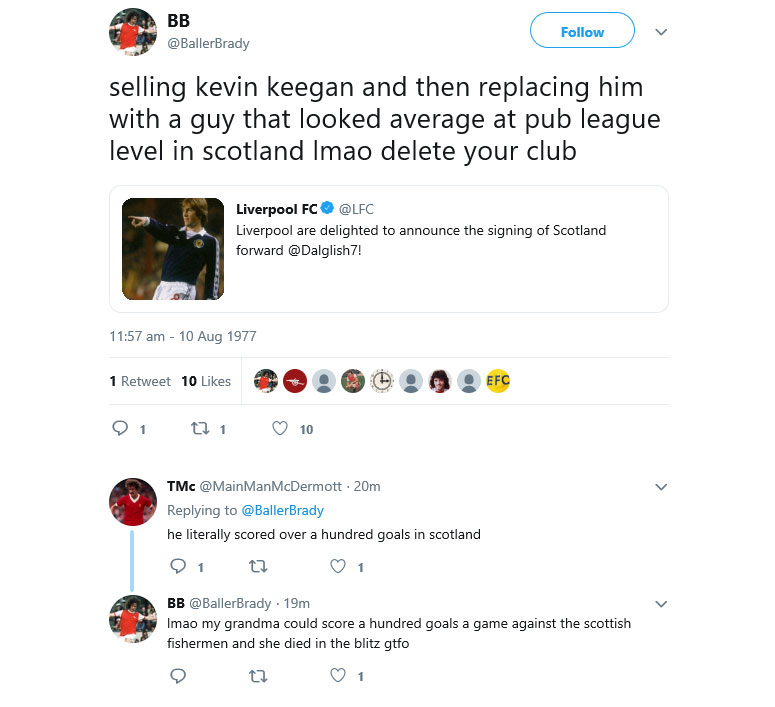 kenny dalglish twitter