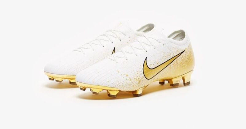 nike white and green football boots