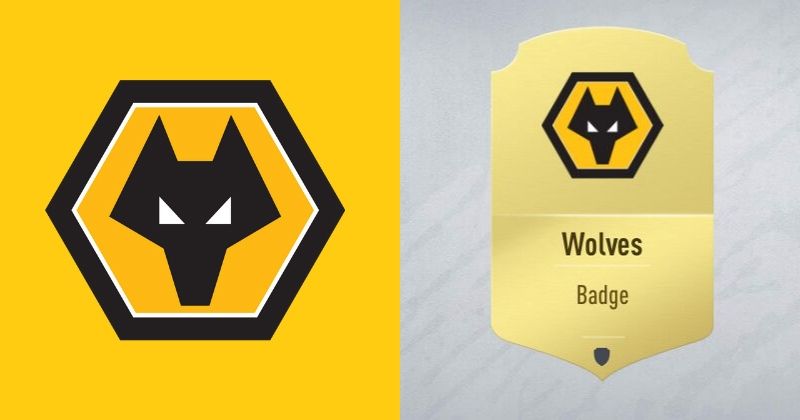wolves badge card from fifa 21 ultimate team
