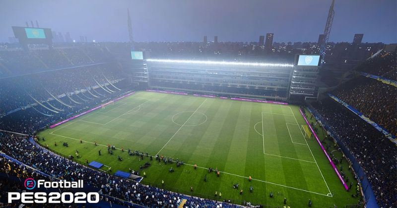 pes 2020 la bombonera stadium in argentina