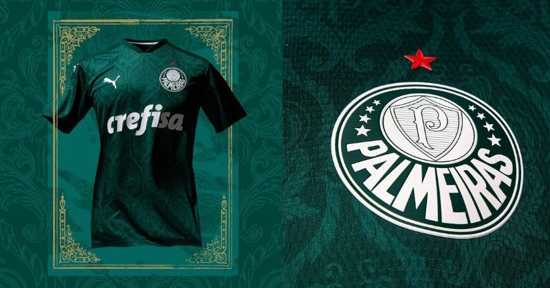 green palmeiras 2020 home shirt with renaissance pattern