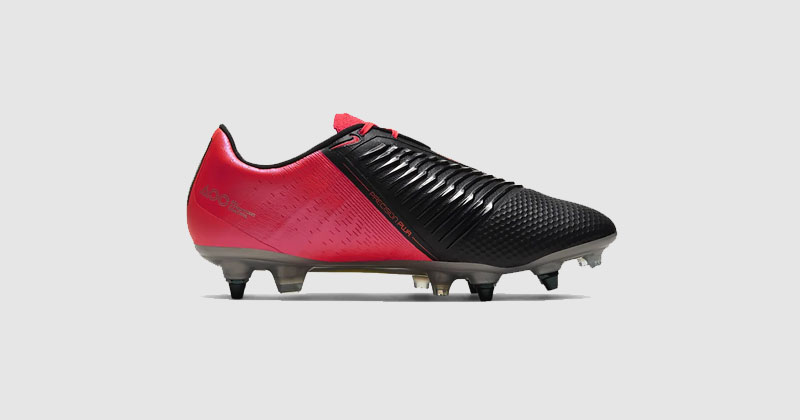 red and black nike phantom venom boots from the future lab pack
