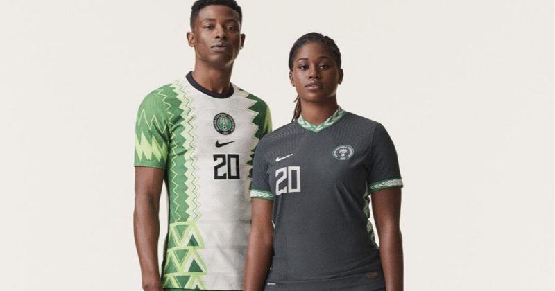 photoshoot for the 2020 nigeria home and away kits