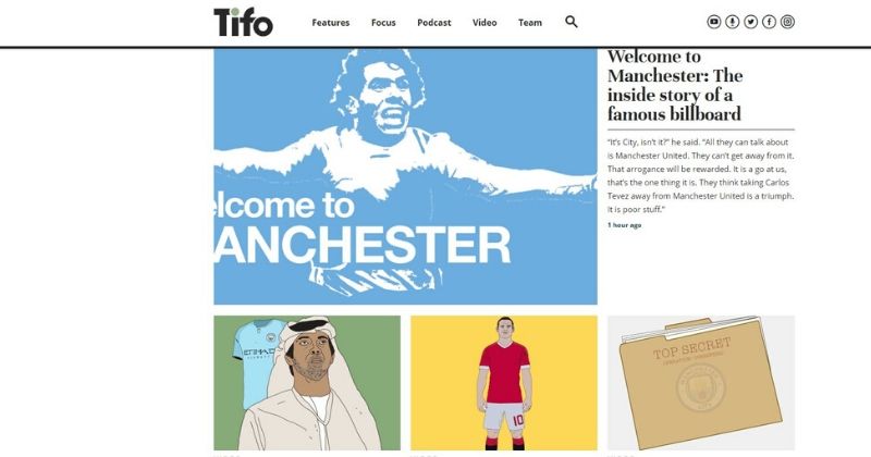 tifo football website home page