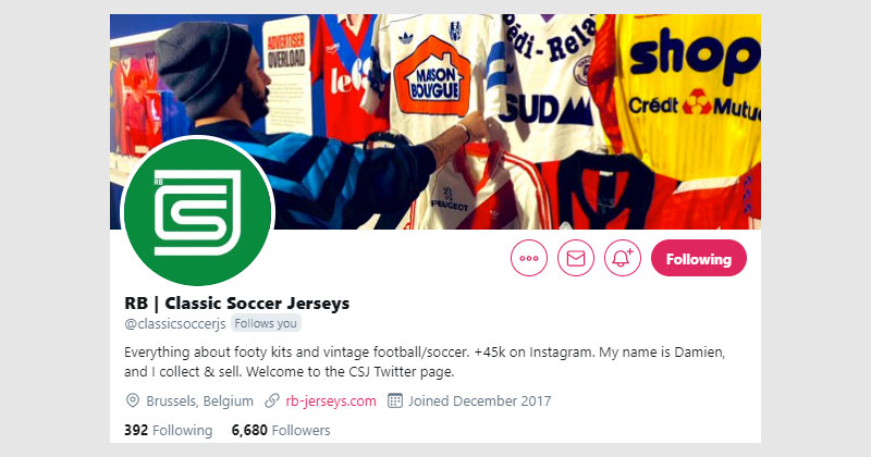classic soccer jerseys twitter