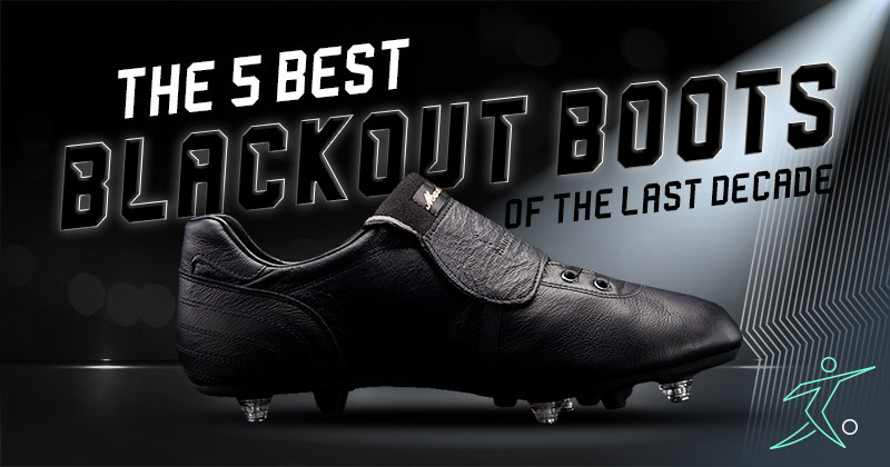 blacked out football boots