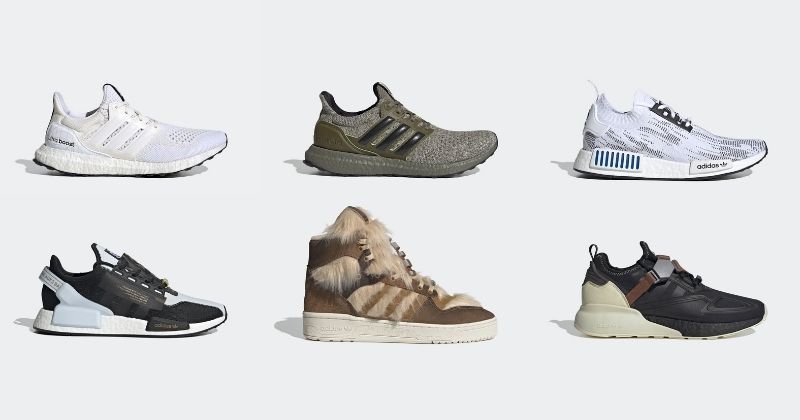 adidas x star wars range of various trainers