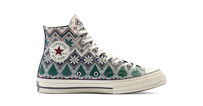 converse chuck taylor trainers in festive colours