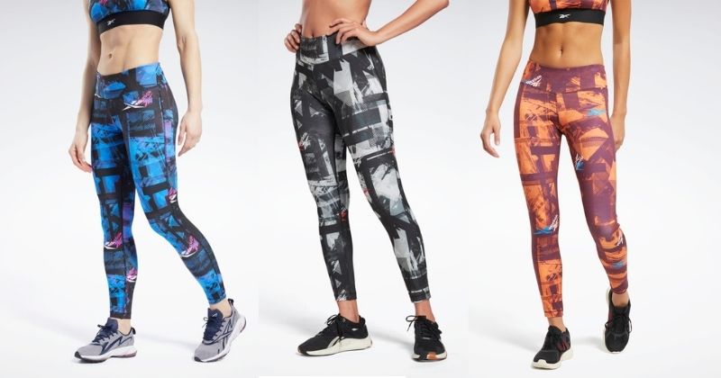 reebok leggings in multiple colours