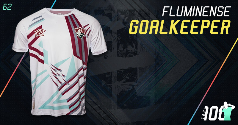 retro style fluminense 2020 goalkeeper shirt