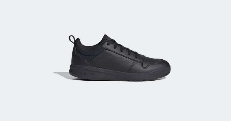 adidas tensaur trainers in black
