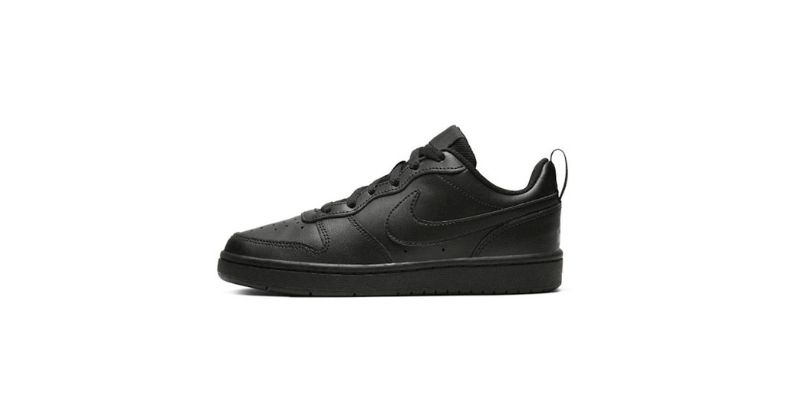 nike court borough low trainers in black