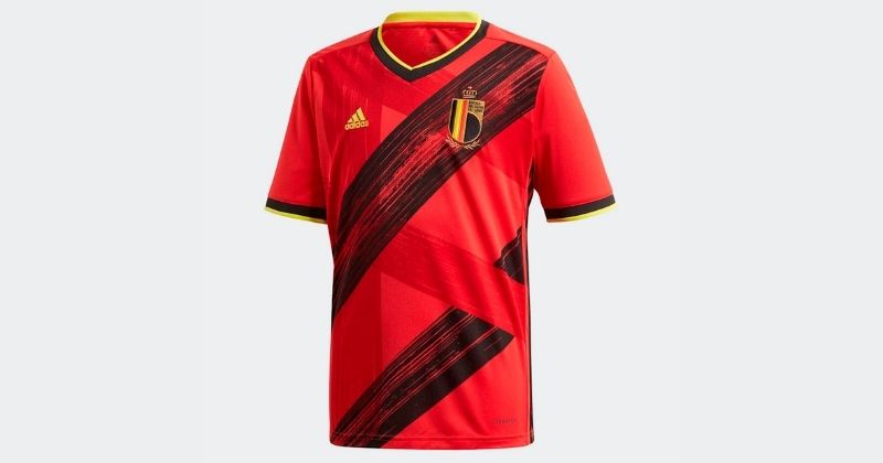 kids belgium 2020 home shirt in red