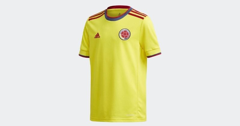 kids colombia 2020 home shirt in yellow