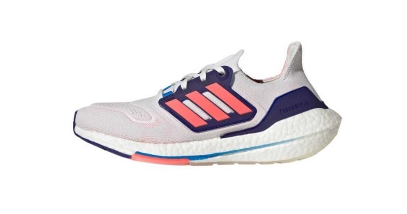 womens adidas ultraboost 22 trainers in white purple and pink
