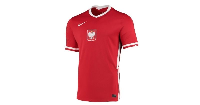 poland 2021-22 away shirt in red