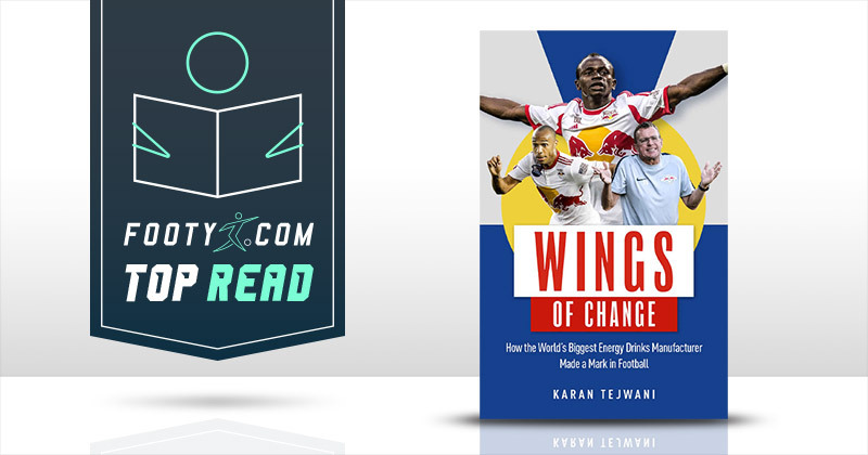 the wings of change book front cover with footy top reads graphic