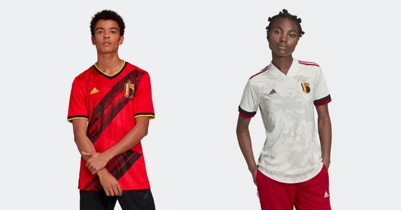 belgium euro 2020 home and away shirts