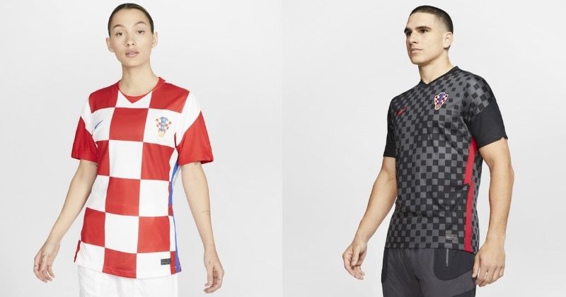 croatia euro 2020 home and away shirts