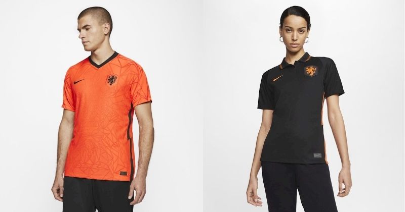 netherlands euro 2020 home and away shirts