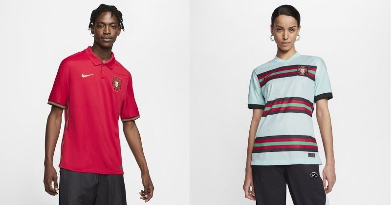 portugal euro 2020 home and away shirts