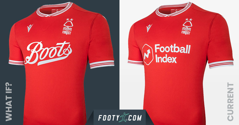 nottingham forest 2020-21 home shirt with boots sponsor