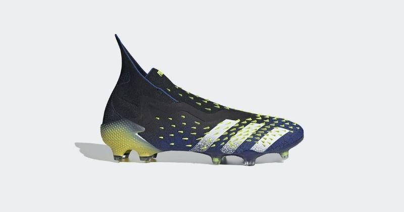 adidas predator freak plus football boots in black blue and yellow