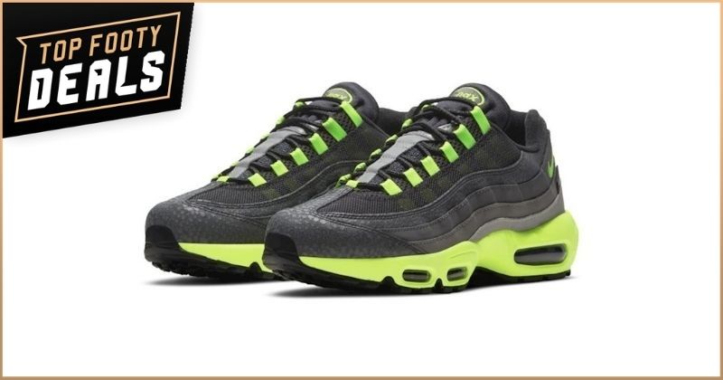 nike air max 95 kiss my airs trainers in black volt