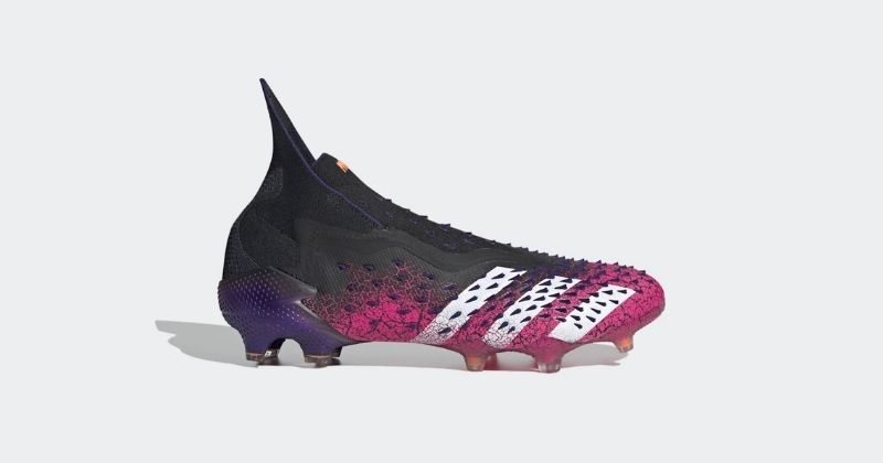 adidas predator freak football boots in black and pink