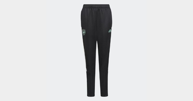 kids arsenal tracksuit bottoms in black