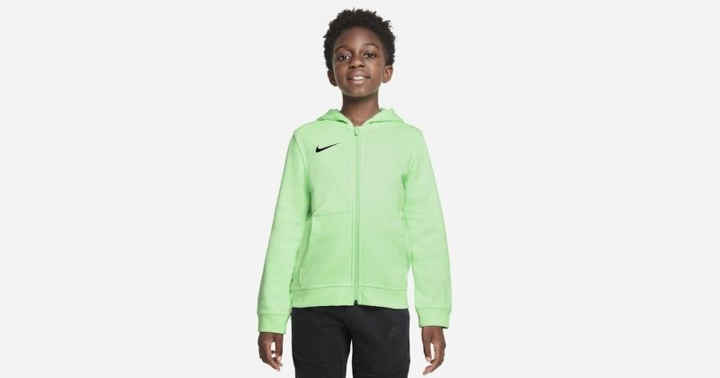 kids nike tottenham hotspur hoodie in bright green