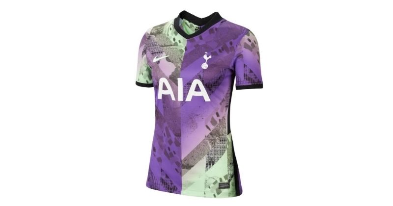 womens tottenham hotspur 2021-22 third shirt in purple
