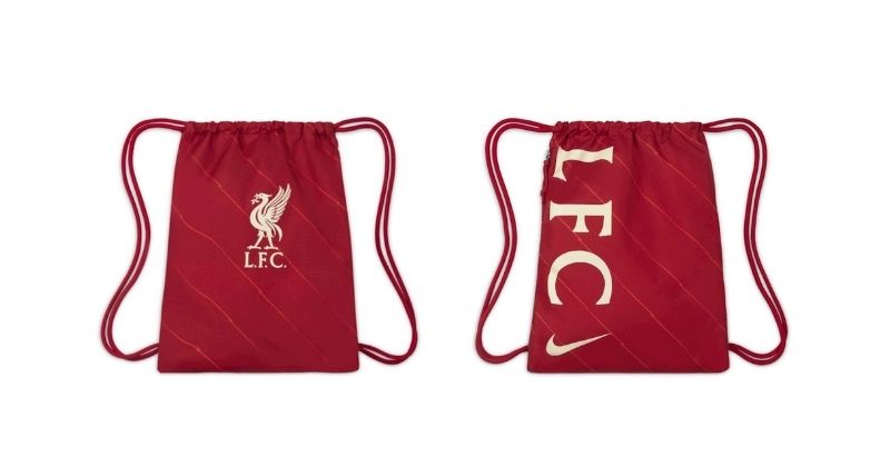 kids liverpool fc gym sack in red