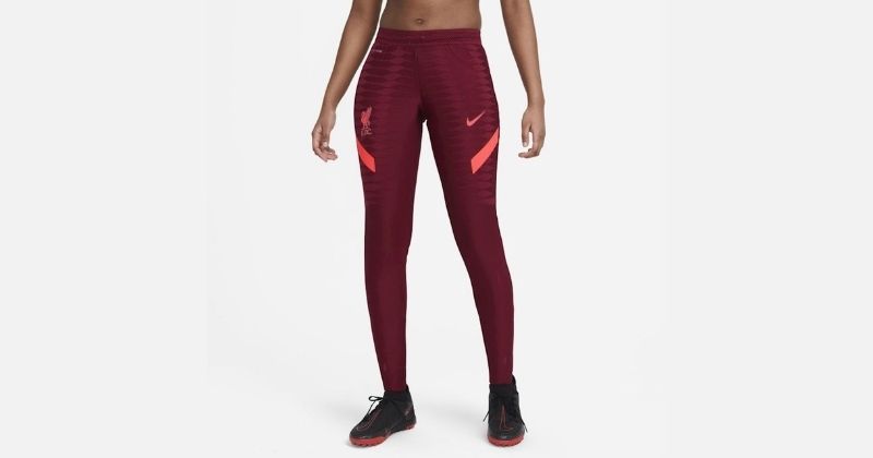 womens liverpool fc 21-22 training pants in maroon