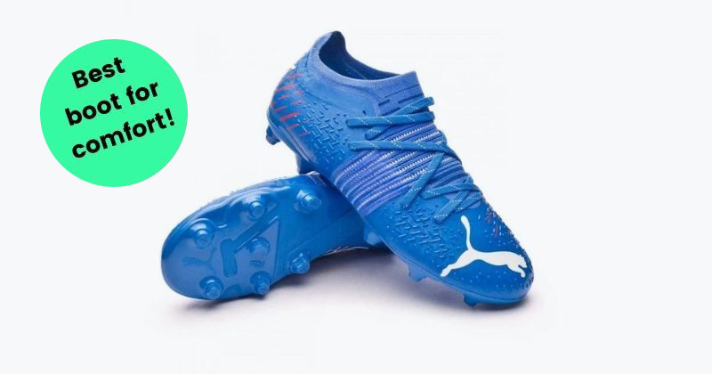 kids puma future z football boots in blue