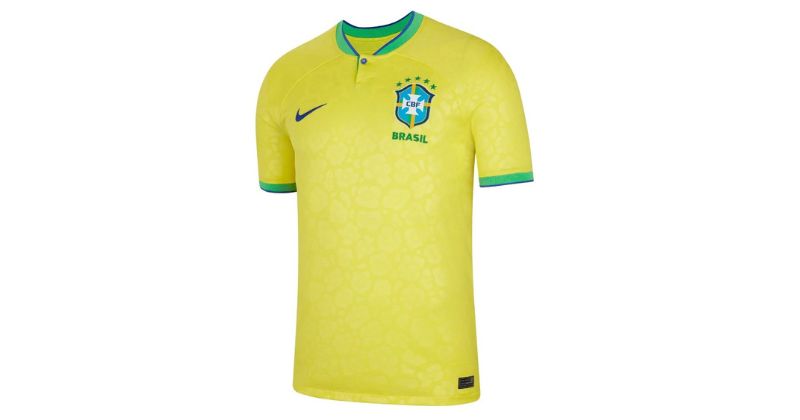 brazil home shirt 2022 in yellow