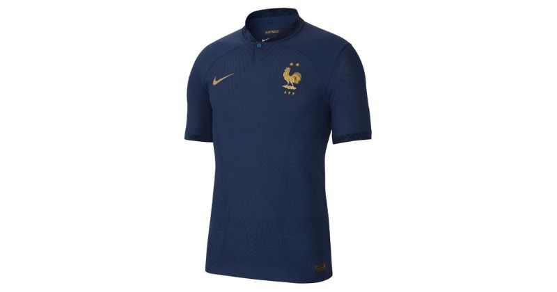 france authentic home shirt 2022 in blue